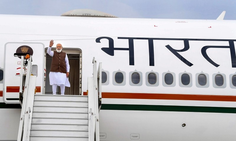 Prime Minister Narendra Modi departs from New Delhi for his visit to the USA, where he will take part in a wide range of programmes, hold talks with world leaders including POTUS. (PTI Photo)